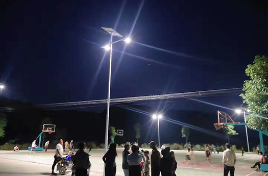 China Luz de calle solar LED proyecto de iluminación rural