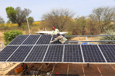 Proyecto de sistema de pequeña generación de energía 8KW en Paraguay