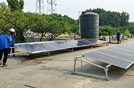 Proyecto del sistema de energía solar 20KW para el restaurante en Indonesia