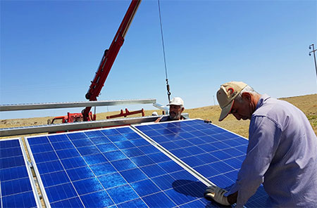 Solar water pump system project in Uganda