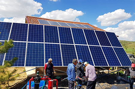 solar water pump system project in Brazil