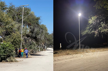 Solar Street Light In Village