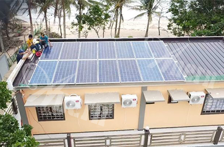 Beach Resort Sistema Solar fuera de la red para Filipinas