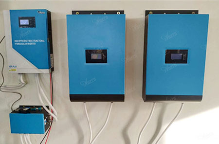 Sistema de energía solar de litio Off-Grid 5.5KW para gasolinera en Myanmar