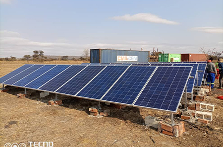 Zimbabwe 15KW fuera de la red sistema de energía solar para la granja