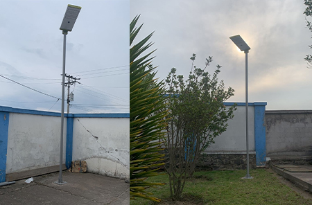 Proyecto de iluminación solar de la calle Ecuador Factory