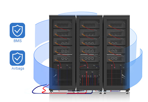 Sistema DE GESTIÓN BMS incorporado, que puede monitorear y administrar eficazmente el módulo de la batería y el sistema para garantizar un funcionamiento seguro y confiable.