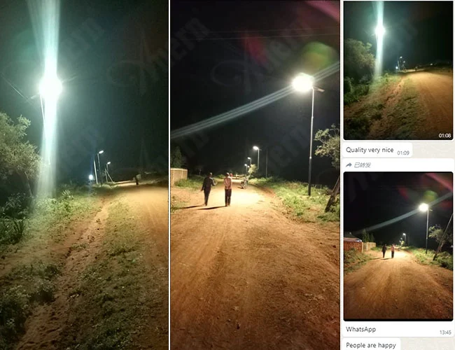 Luz de calle solar integrada Anern