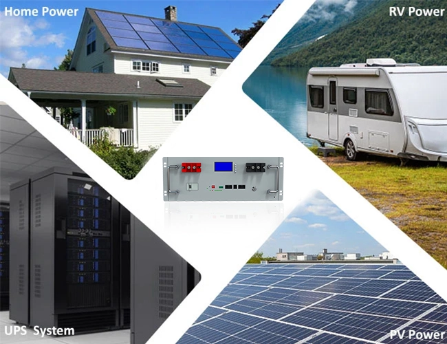 Rack LiFePO4 batería de litio