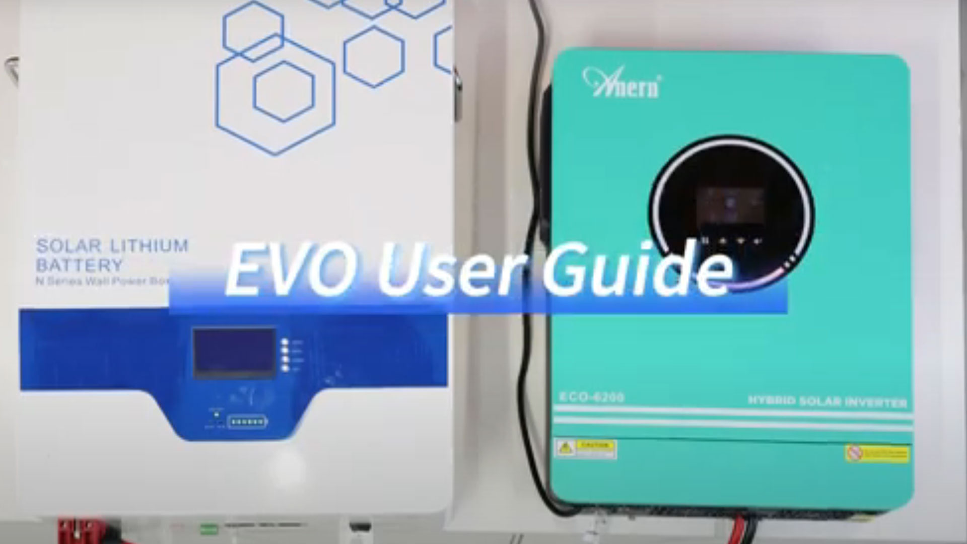 Configuración de comunicación del inversor de la serie AN-EVO y la batería de litio de la serie N